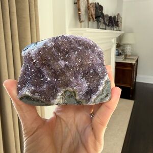Amethyst Cut Base Crystal Decor